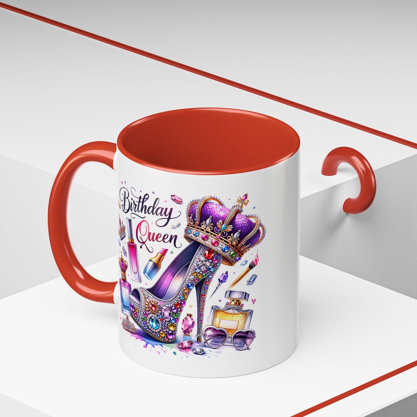 Birthday Mug - Birthday Queen Glitter