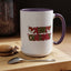 Christmas Mug - Merry Christmas Red & Green Text Hats Candy Canes