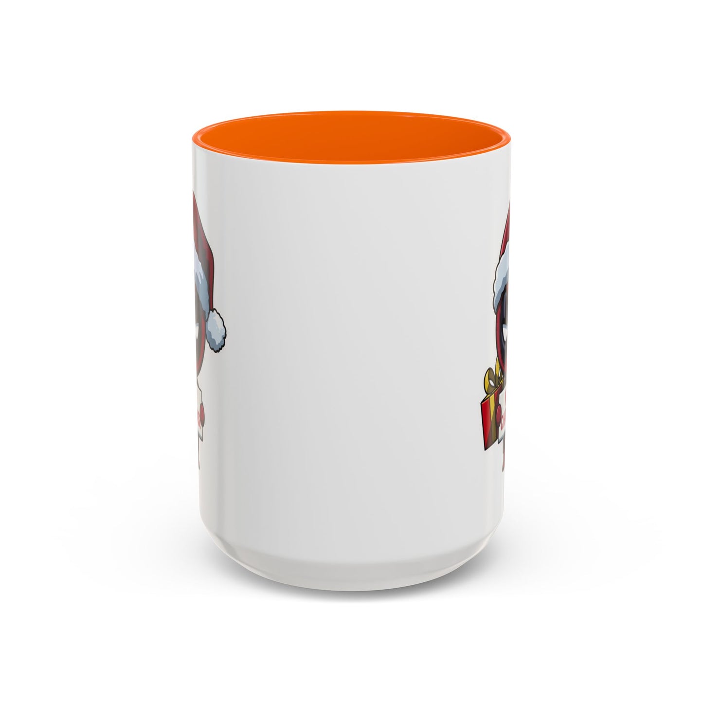 Christmas Mug - Merry Christmas Red Text Superhero