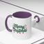 Christmas Mug - Merry Christmas Green Text Ornaments Candy Canes