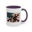 4th of July Mug - Skull Guns Flag