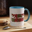 Christmas Mug - Merry Christmas Red & Green Text Hats Candy Canes