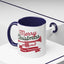 Christmas Mug - Red & Green Text Trumpet