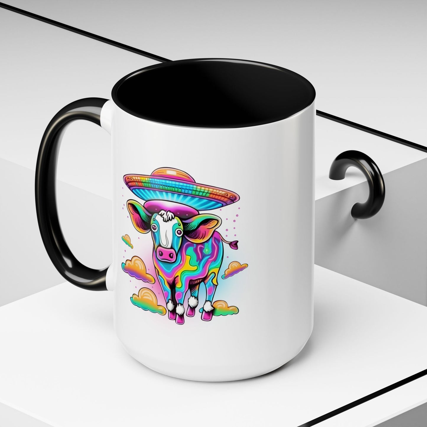 Alien Mug - Multicoloured Cow