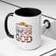 4th of July Mug - One Nation Under God Cross Flag
