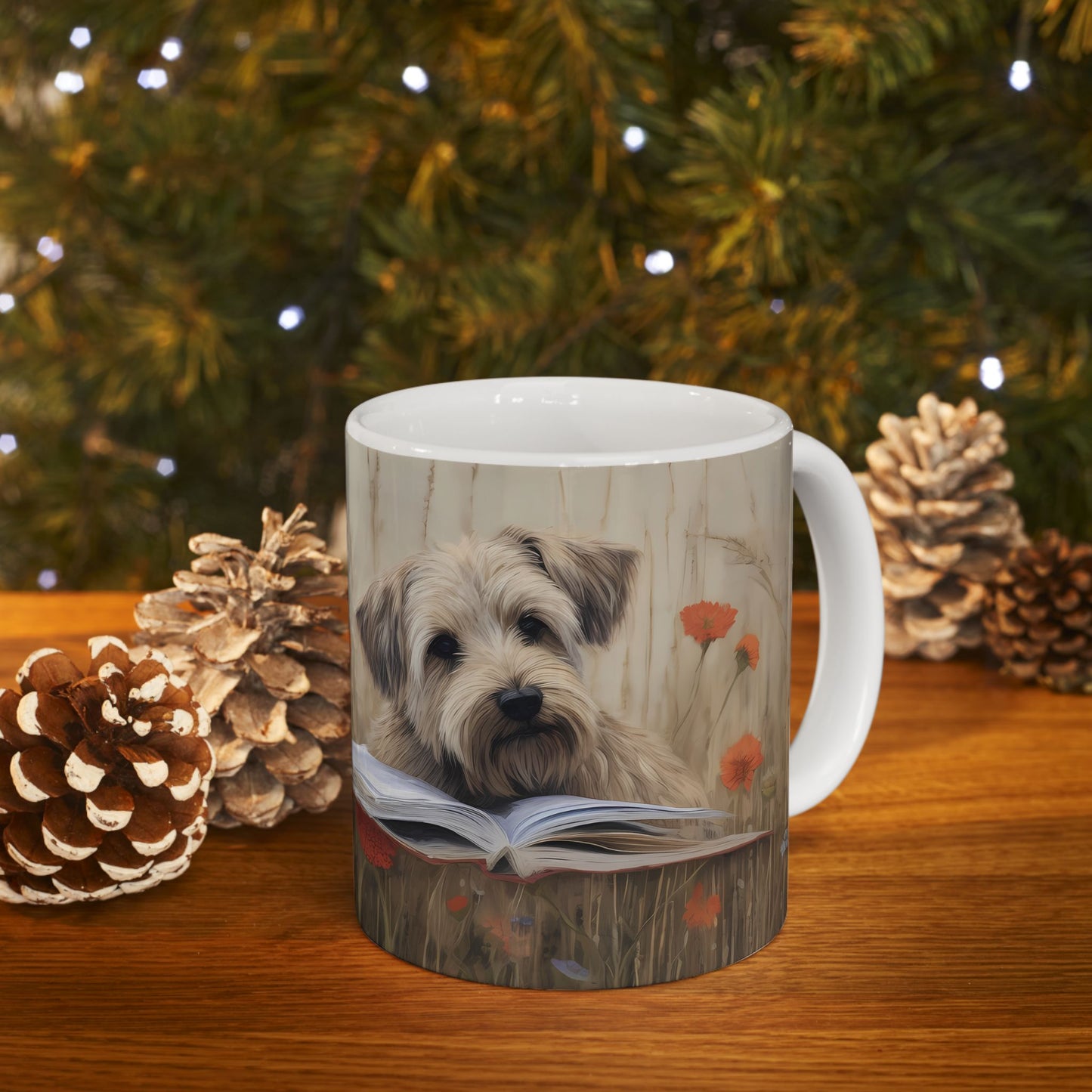 Artistic Mug - Felted Dog 3