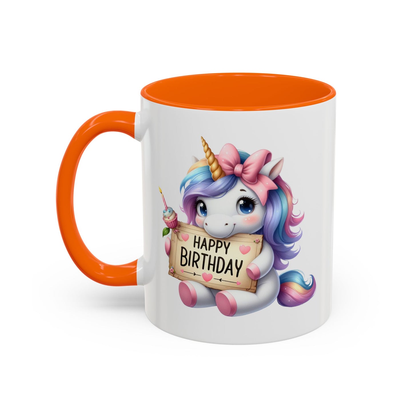 Birthday Mug - Girl Unicorn Happy Birthday Sign