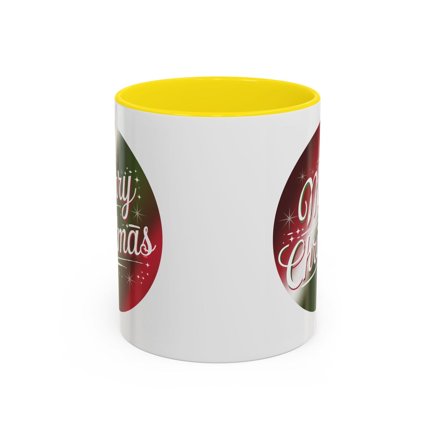 Christmas Mug - Merry Christmas White and Red Text Decoration