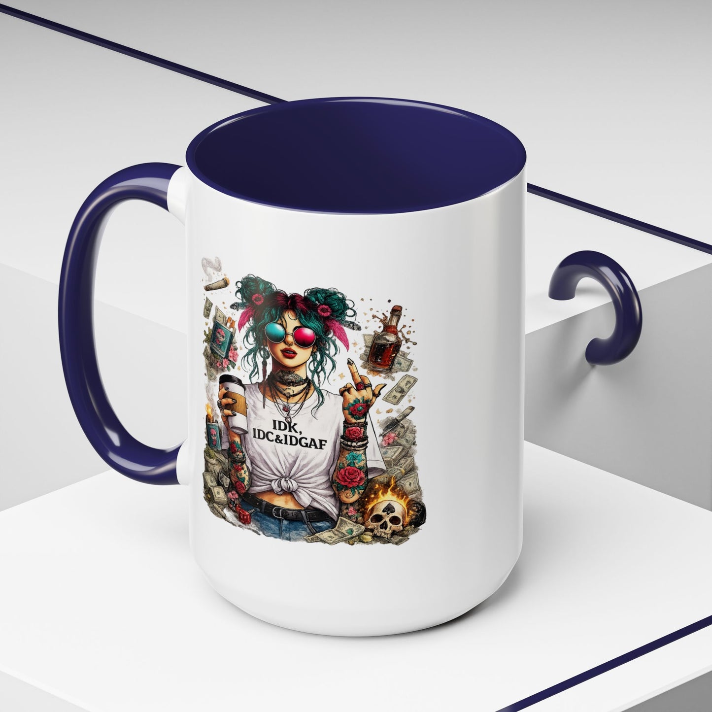 Humor Mug - The IDK IDC & IDGAF