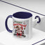 Christmas Mug - Merry Christmas Red Text Puppy Red Top