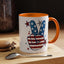 4th of July Mug - America Peace Sign