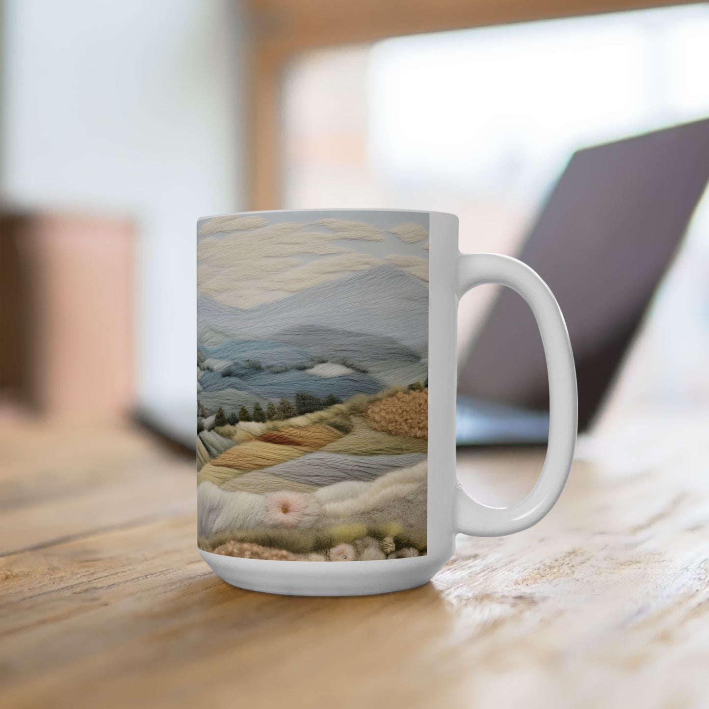 Artistic Mug - Felted Landscape 2
