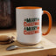 Christmas Mug - Green & Red Text Tree Presents