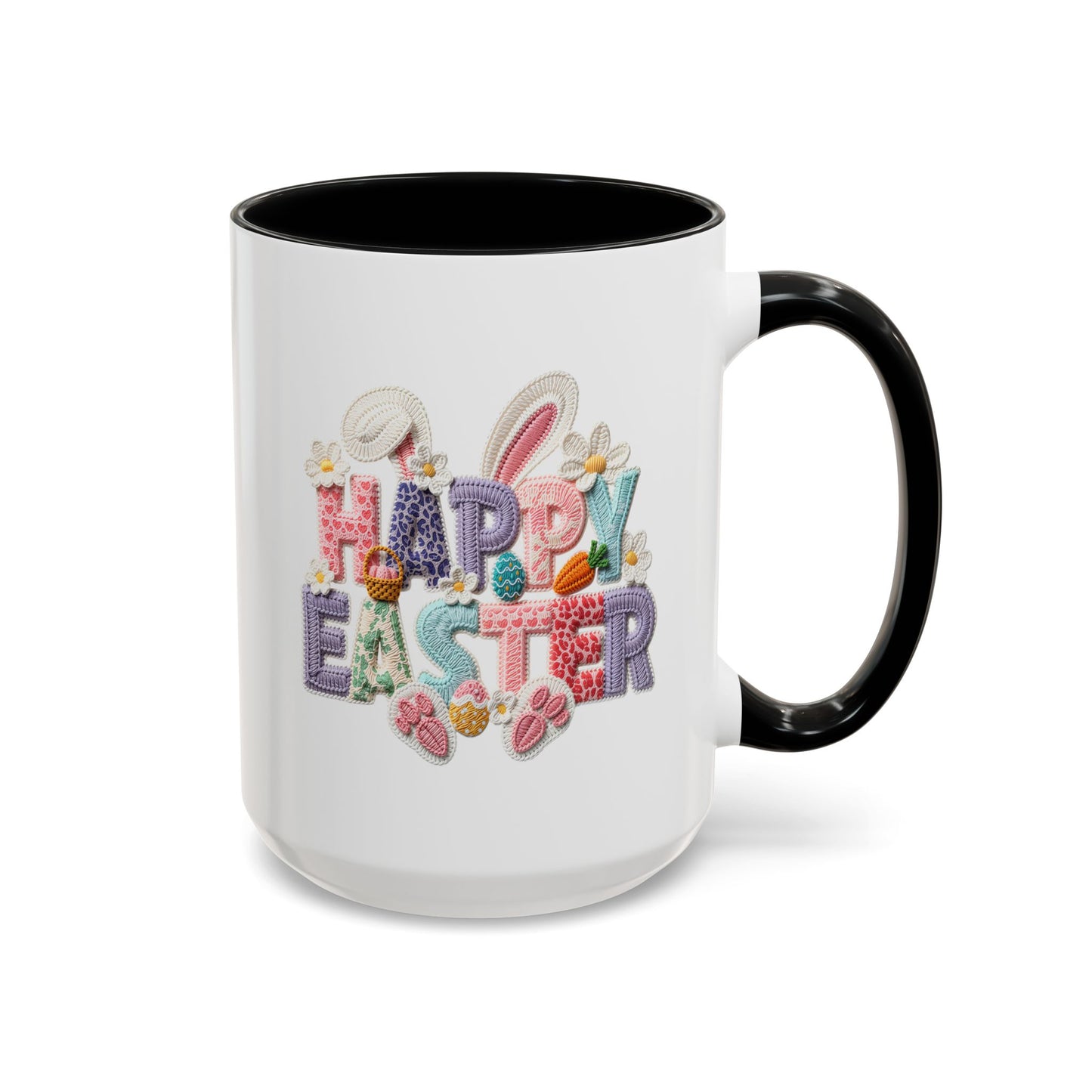Easter Mug - Happy Easter Latch Yarn