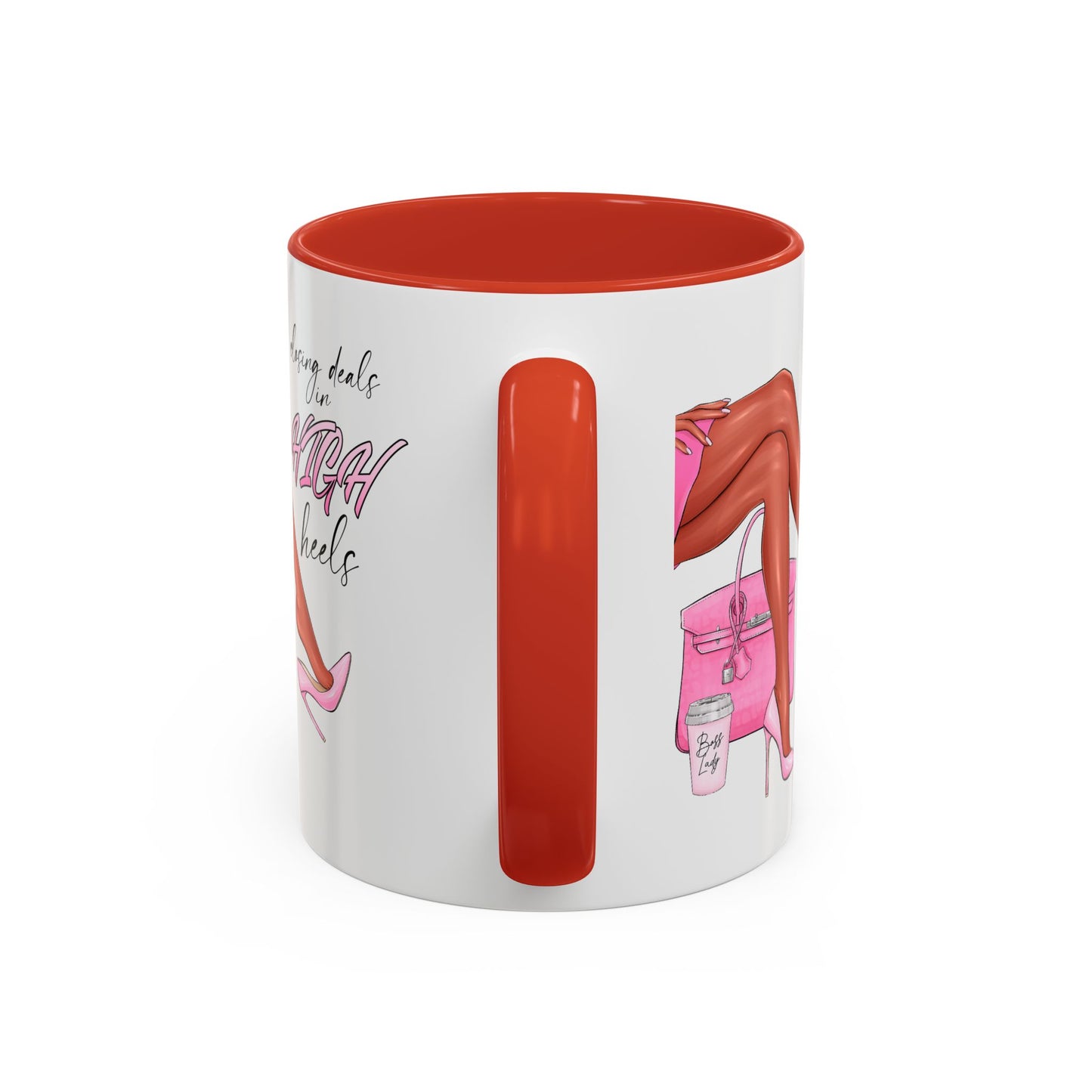 Humor Mug - Closing Deals in High Heels