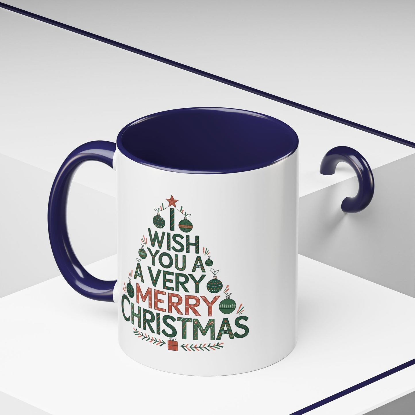 Christmas Mug - I Wish You a Merry Christmas Tree