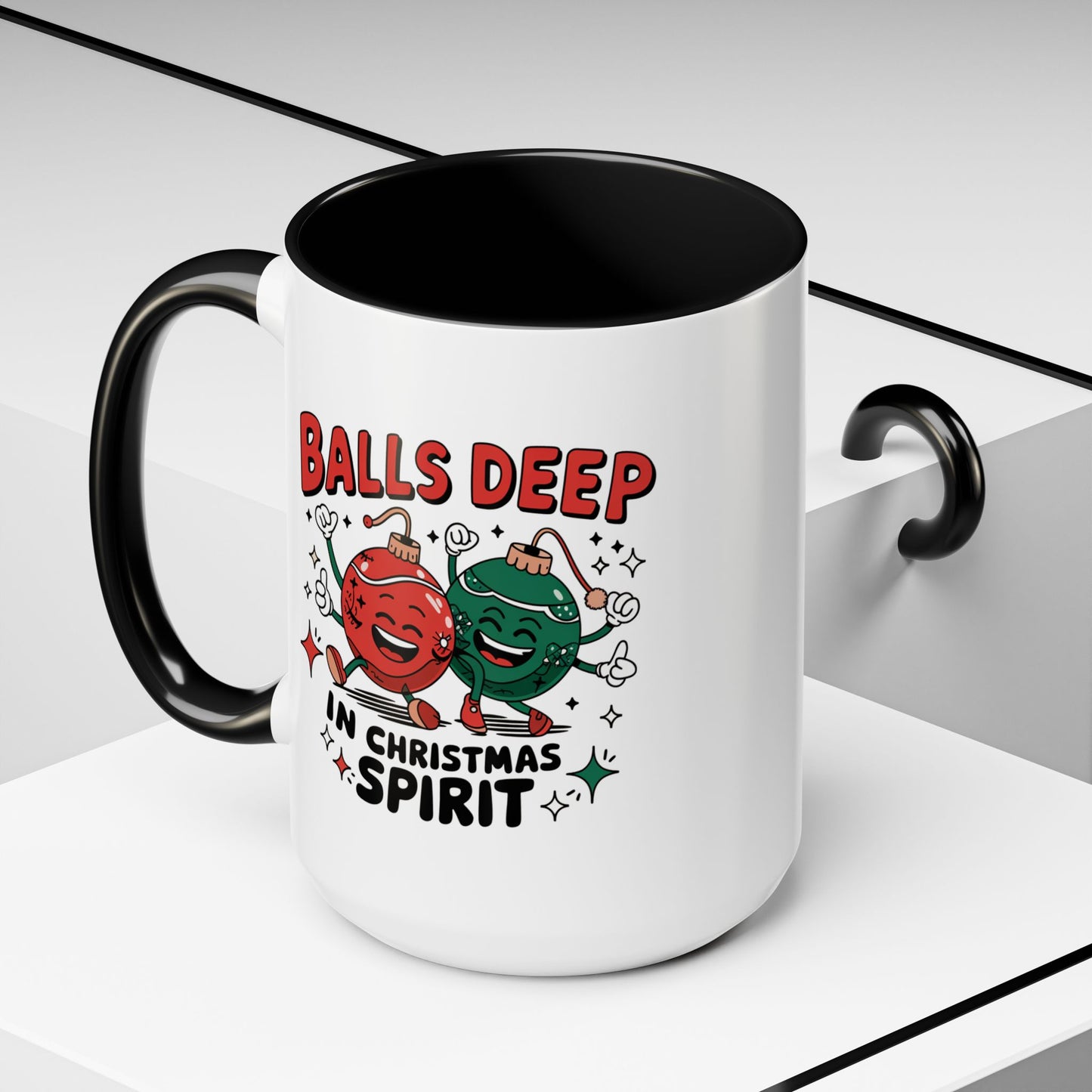 Adult Mug - Balls Deep in Christmas Spirit