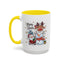 Christmas Mug - Merry Xmas Santa Snowman Reindeer