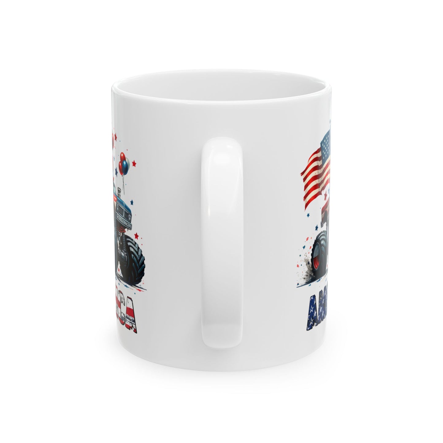 4th of July Mug - America Monster Truck