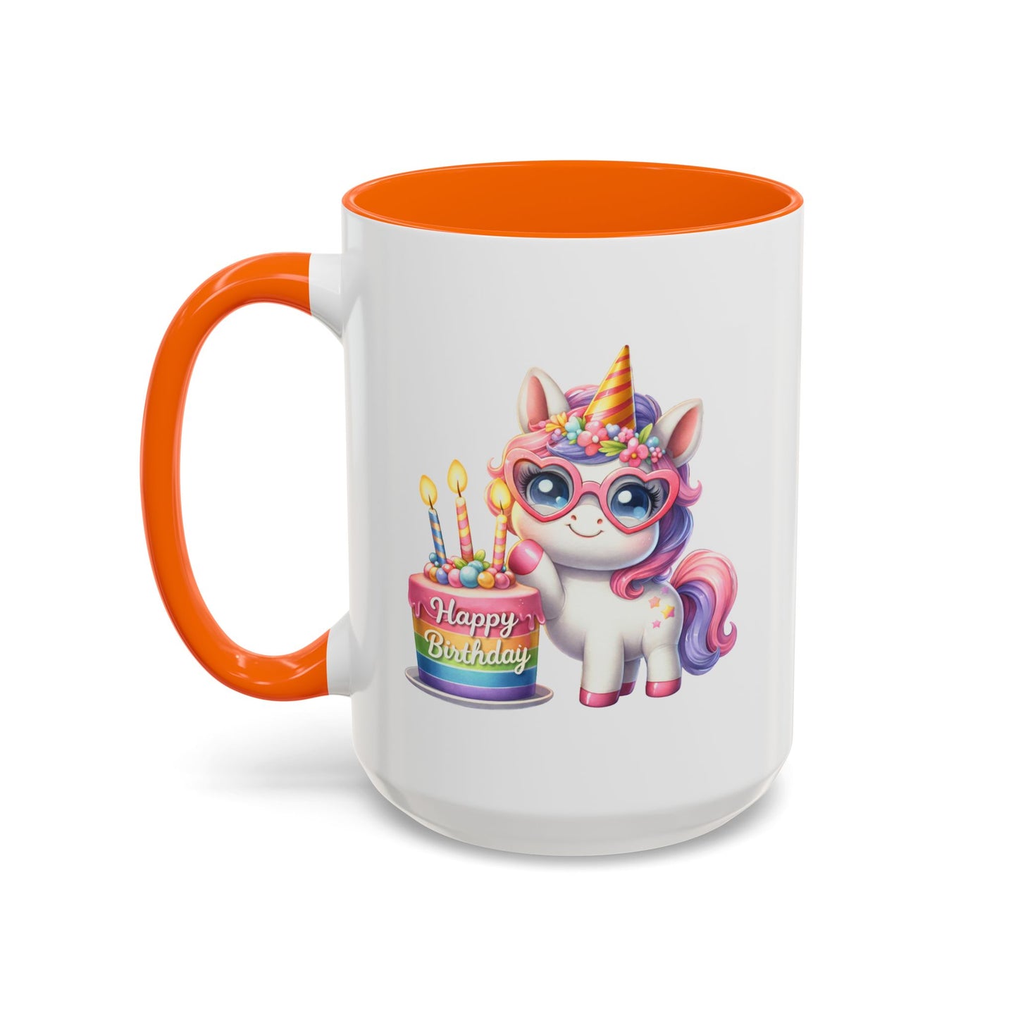 Birthday Mug - Unicorn Candles