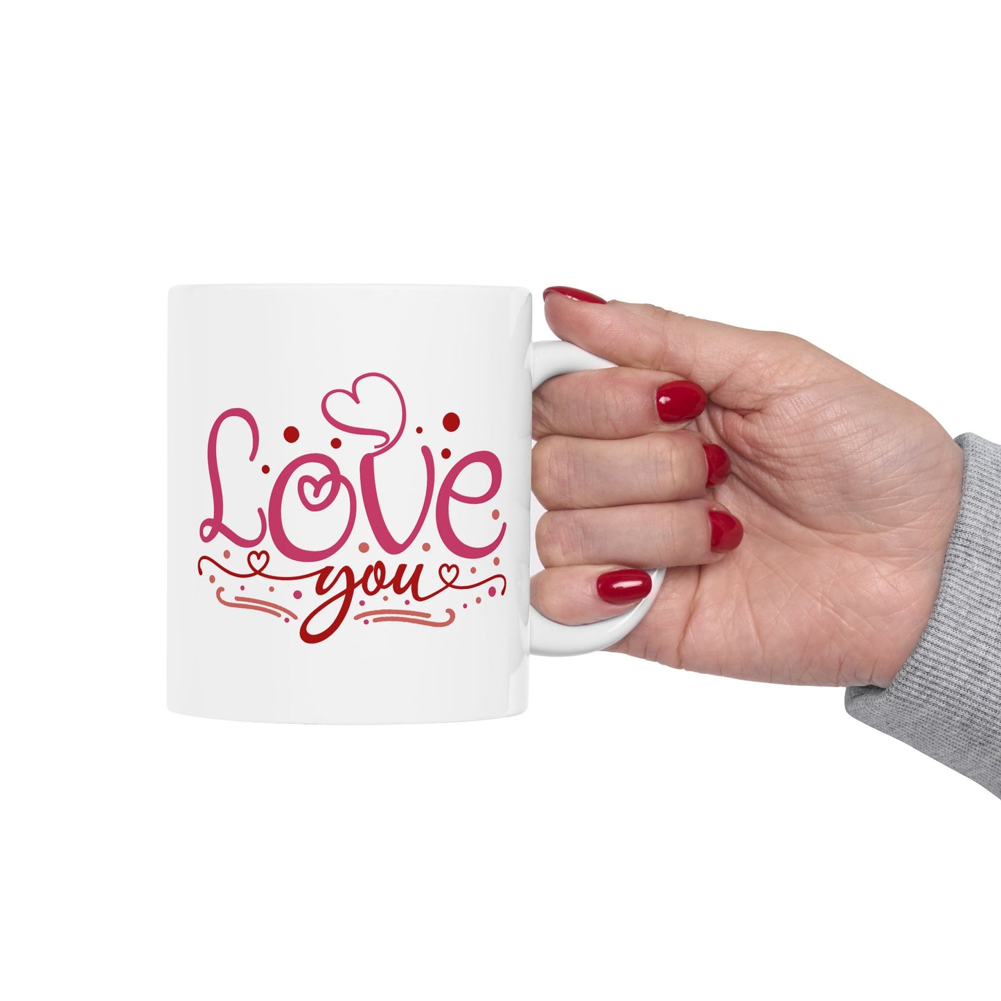 Valentine's Day Mug - Love You Graphic