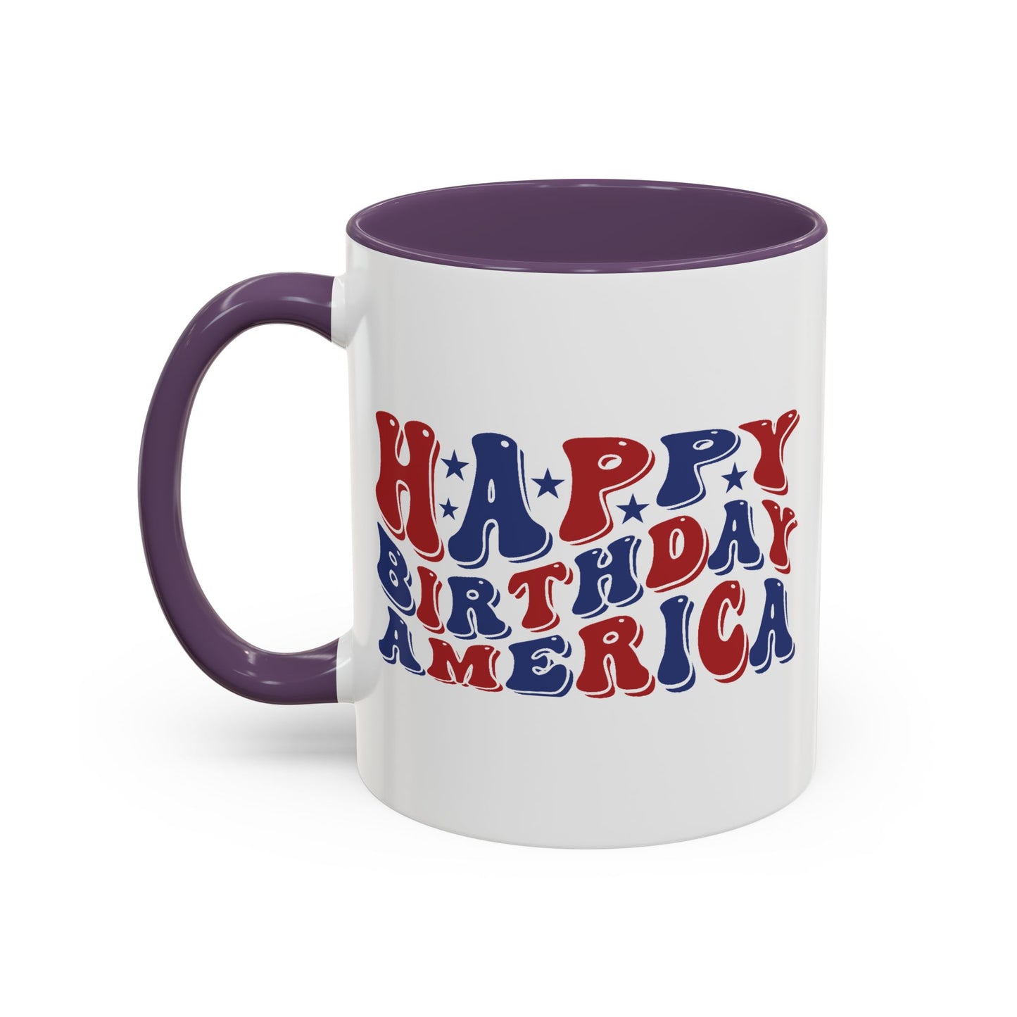 4th of July Mug - Happy Birthday America Retro