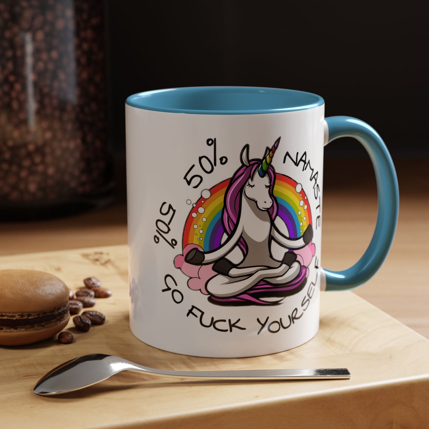 Adult Mug - 50% Namaste 50% Go Fuck Yourself