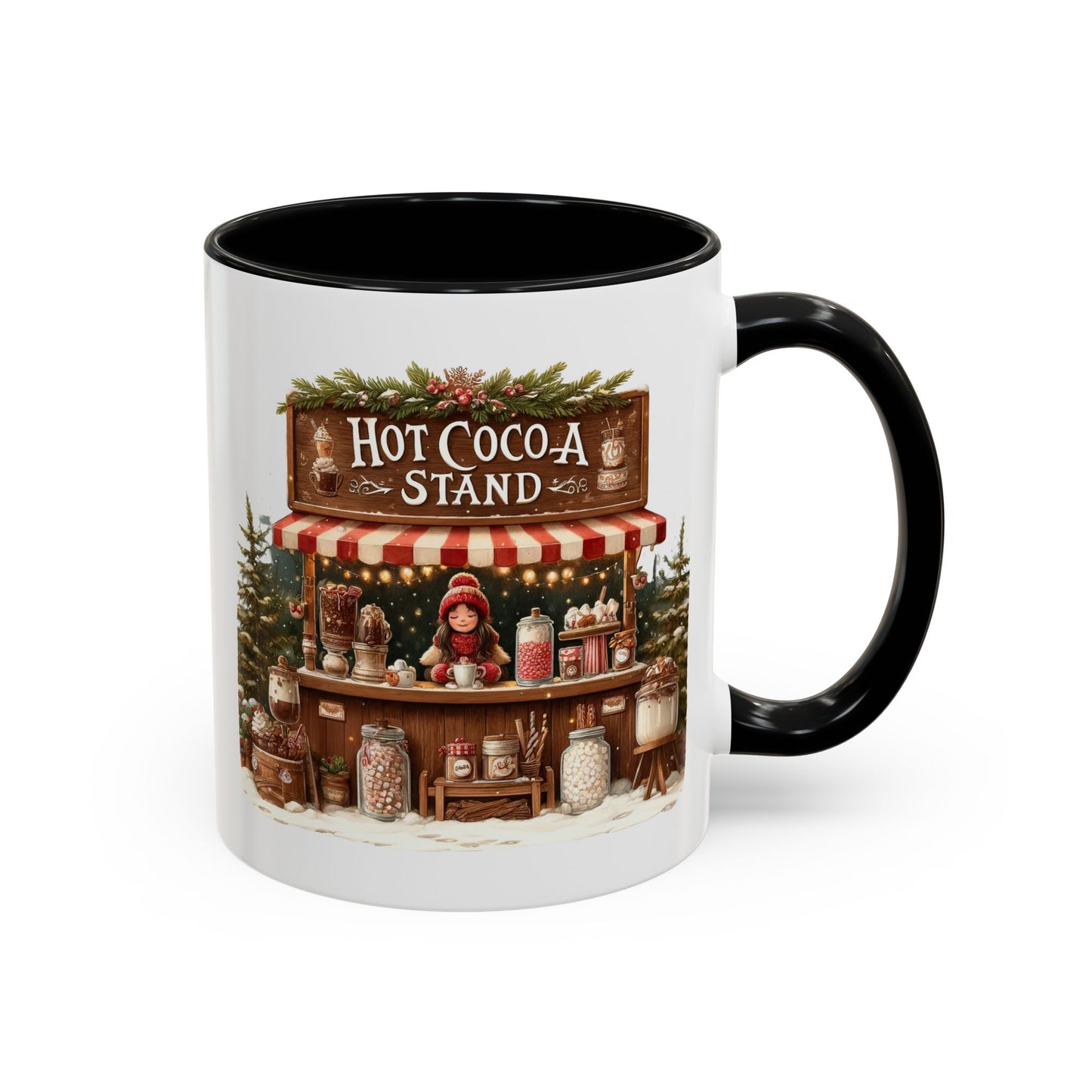 Christmas Mug - Hot Cocoa Stand White Text
