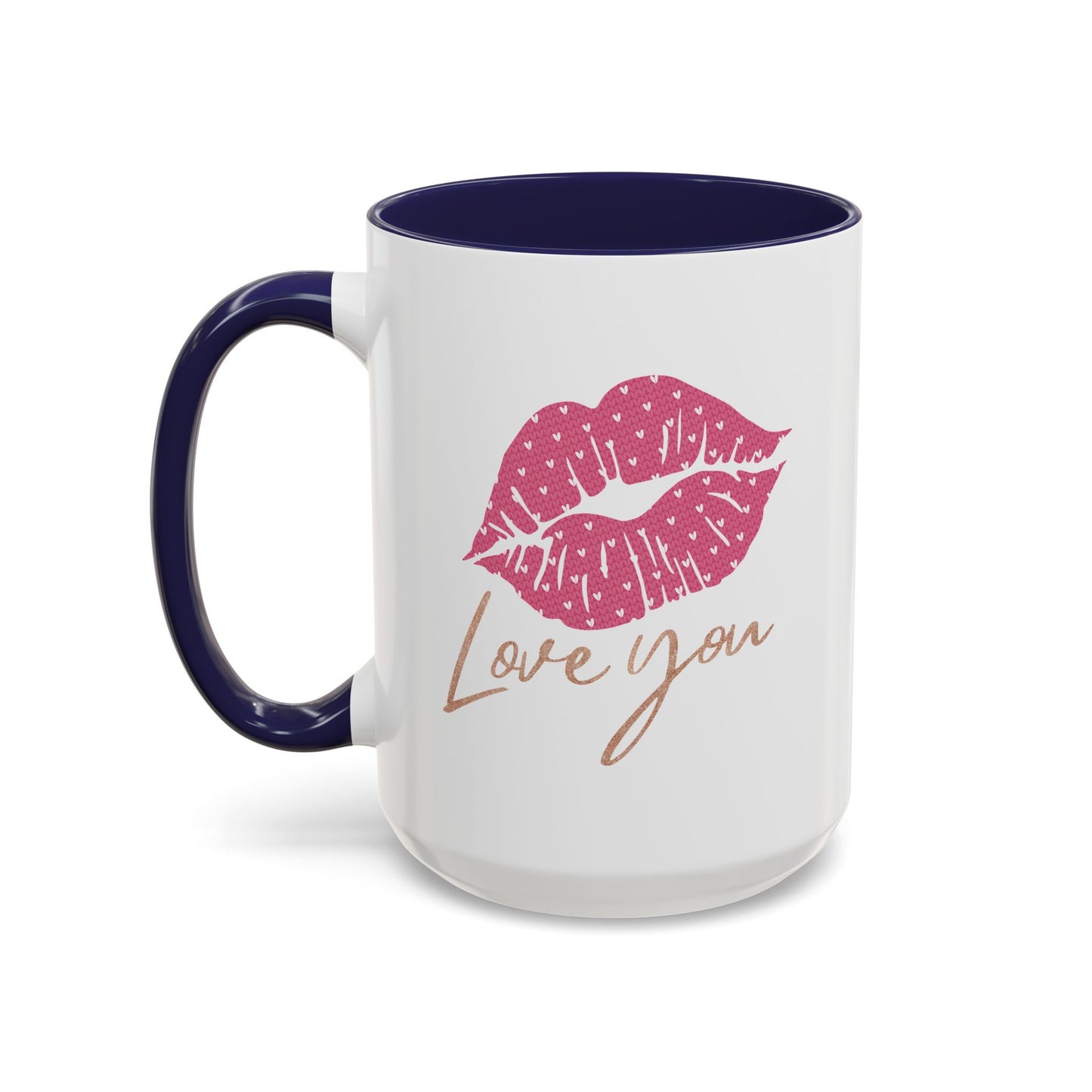 Valentine's Day Mug - Love You Lips Kiss