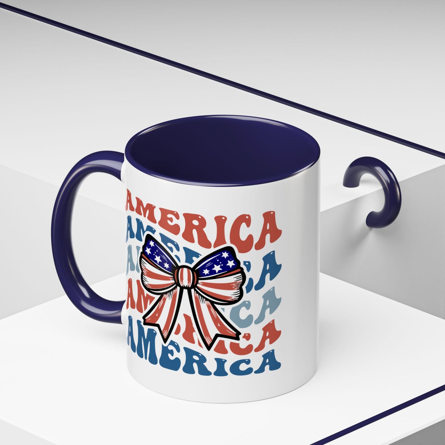 4th of July Mug - America Bow