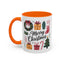 Christmas Mug - Merry Christmas Green Text Presents Tree Candy Cane