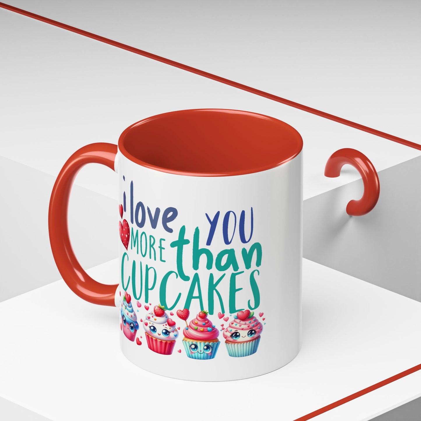 Anniversary Mug - I Love You More Than Cupcakes
