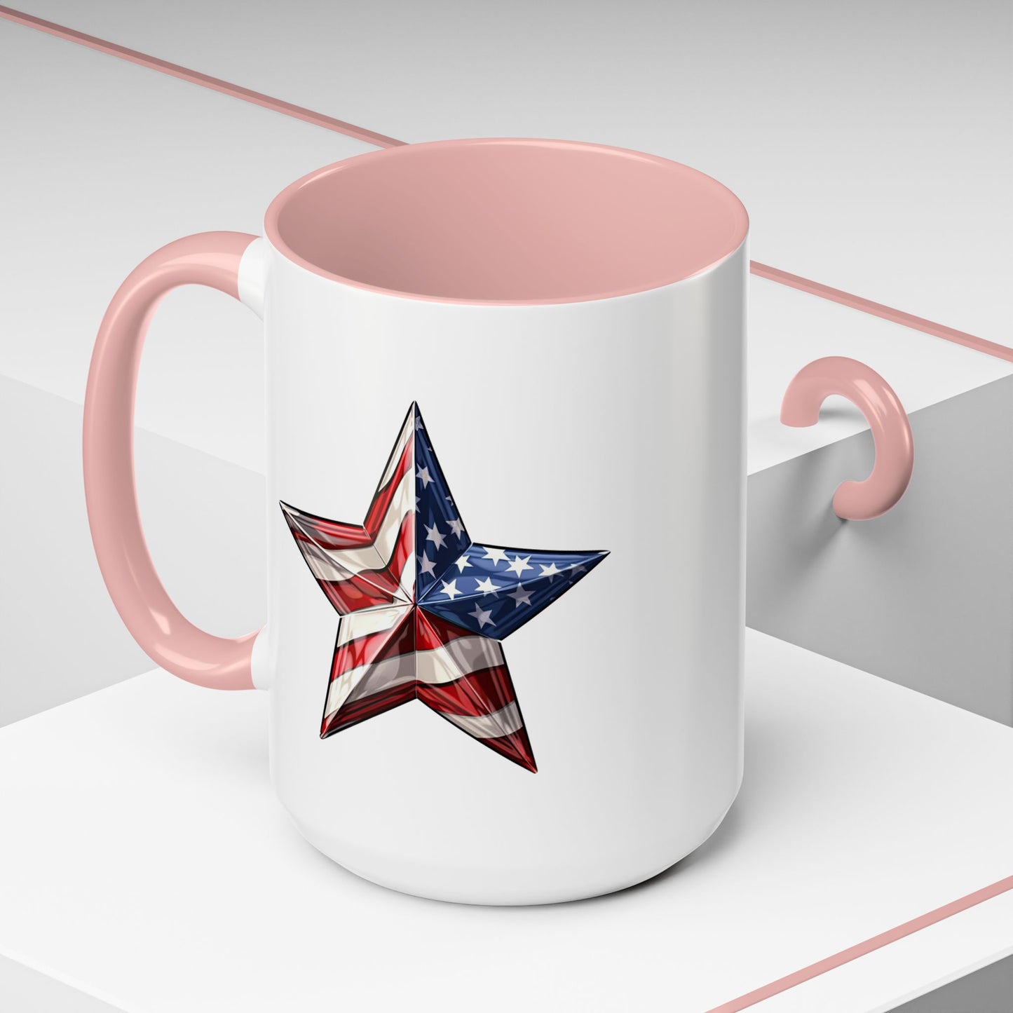 4th of July Mug - American Flag Star 3