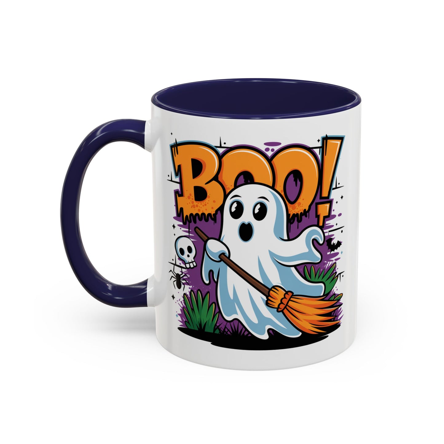 Halloween Mug - Boo! Flying Ghost With Broom