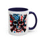 4th of July Mug - Skull With American Flag