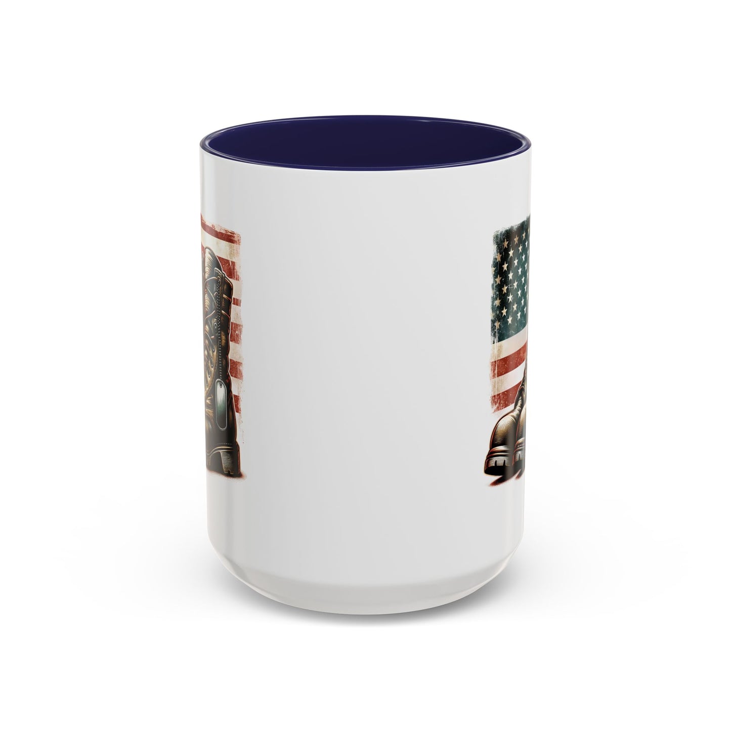 4th of July Mug - Fallen Soldier Boots Flag