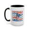4th of July Mug - America peace Sign
