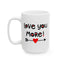 Valentine's Day Mug - Love You More Heart Arrow