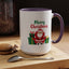 Christmas Mug - Merry Christmas Green & Red Text Santa Presents