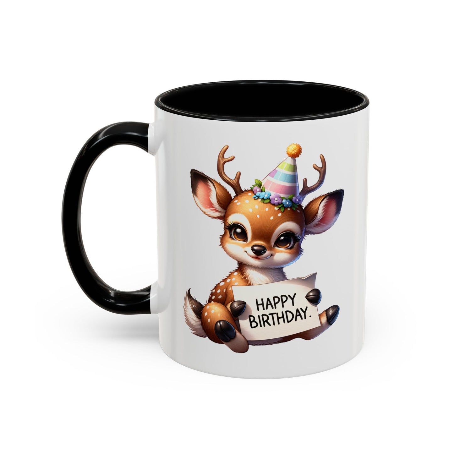 Birthday Mug - Happy Birthday Deer Clipart
