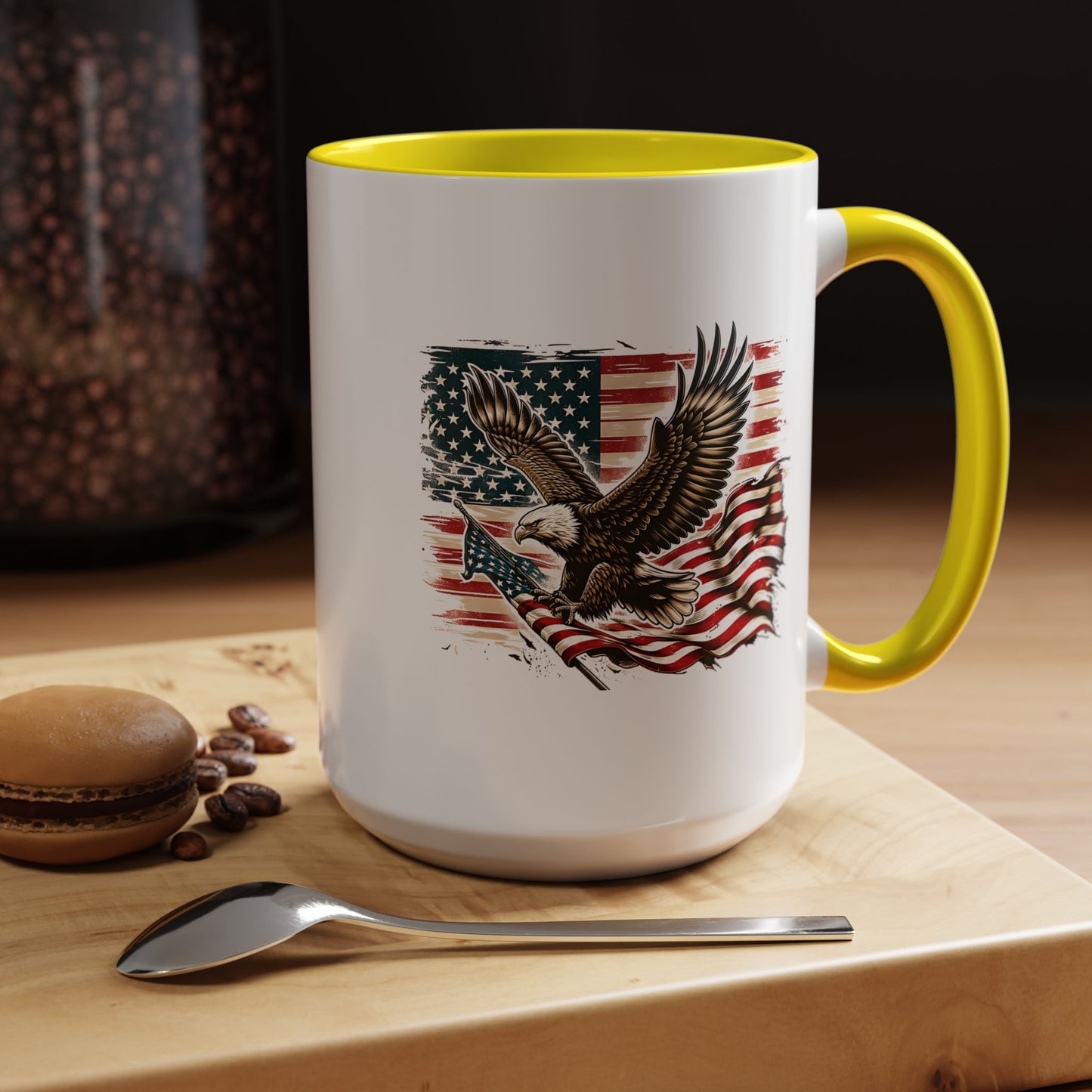 4th of July Mug - American Bald Eagle Flag 9