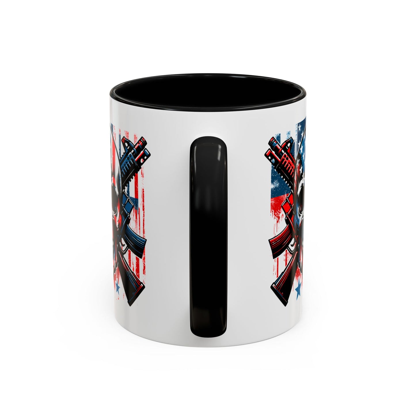 4th of July Mug - Skull With American Flag