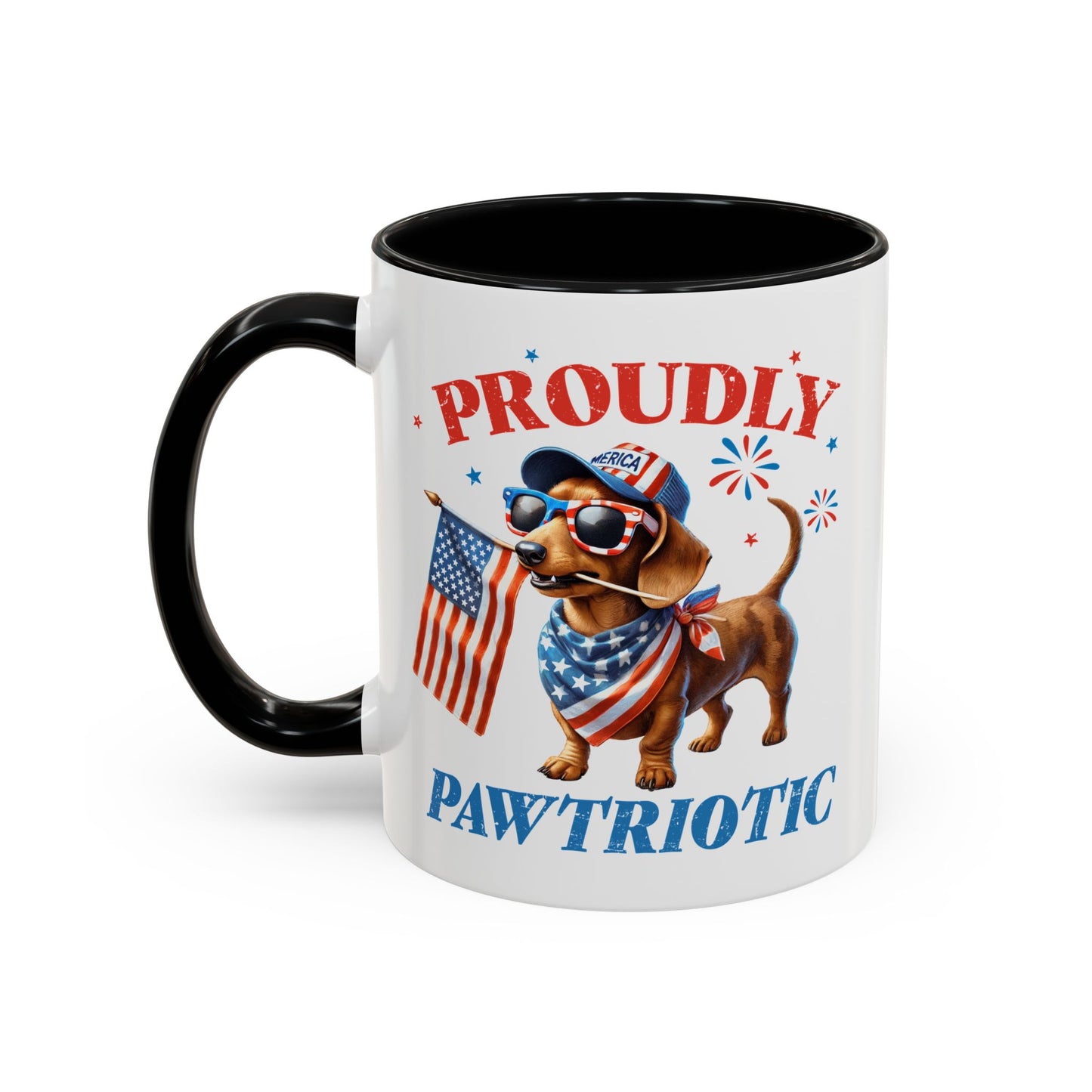 4th of July Mug - Proudly Pawtriotic Dog