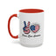 4th of July Mug - Peace Love America