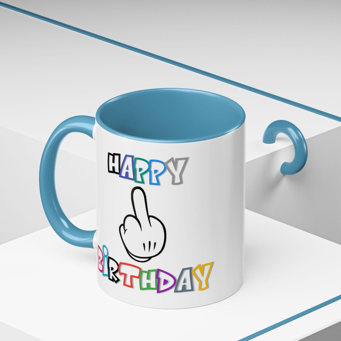 Adult Mug - Happy Birthday Middle Finger