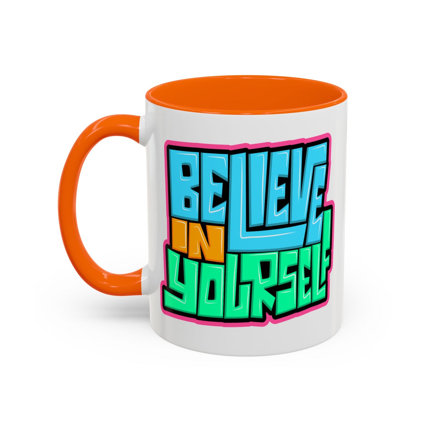 Motivation Mug - Believe In Yourself Graffiti