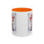 Christmas Mug - Merry Christmas Red Text Puppy Green & Red Top