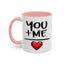 Anniversary Mug - You and Me Red Heart