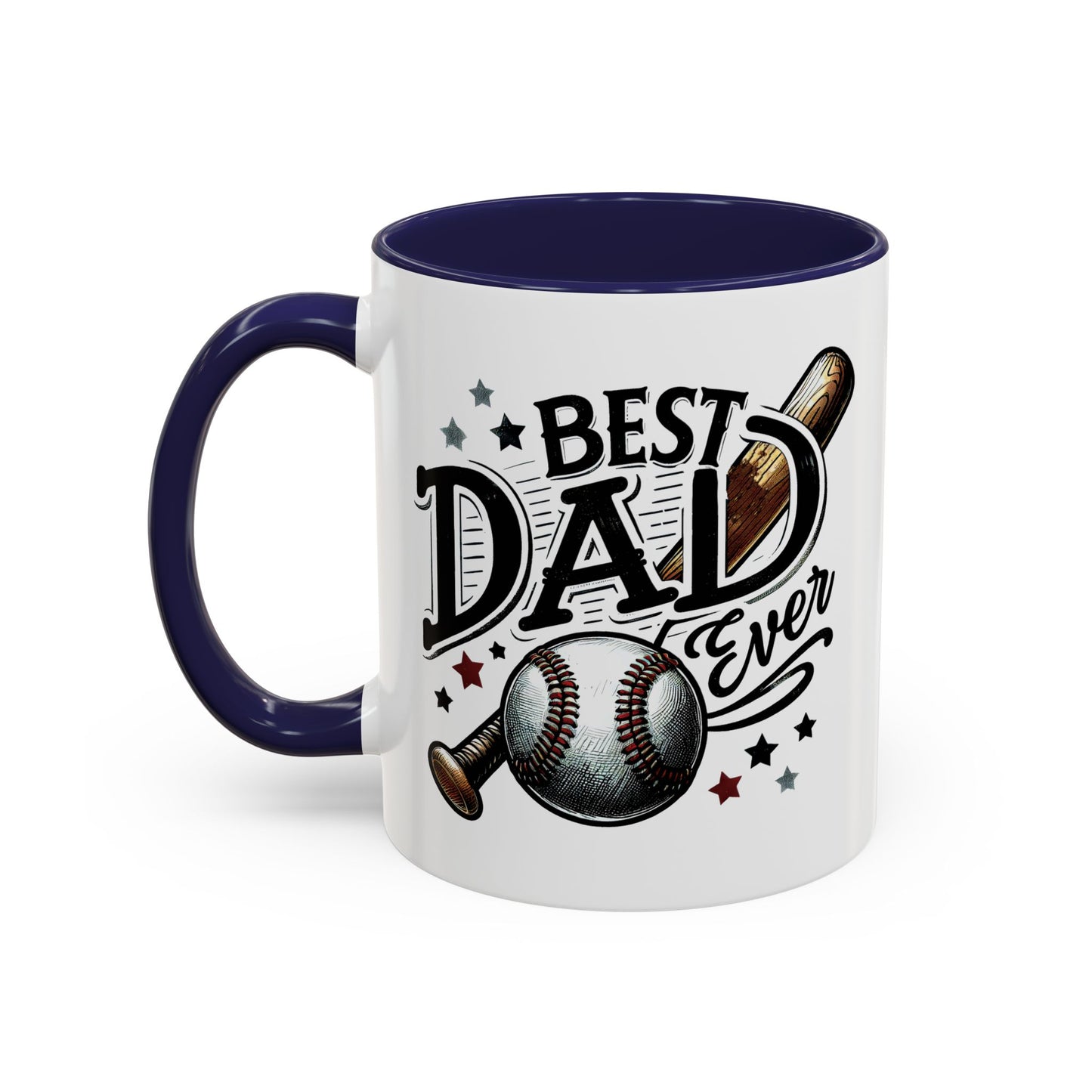 Father's Day Mug - Best Dad Ever Baseball