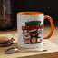 Christmas Mug - Merry Christmas Green & Red Text Cute Animals